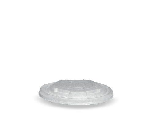 CPLA Flat Lid Fits 8oz Bowl w No Hole 1000pc/ctn